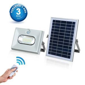 Projecteur solaire Gris avec détecteur de mouvement 50W